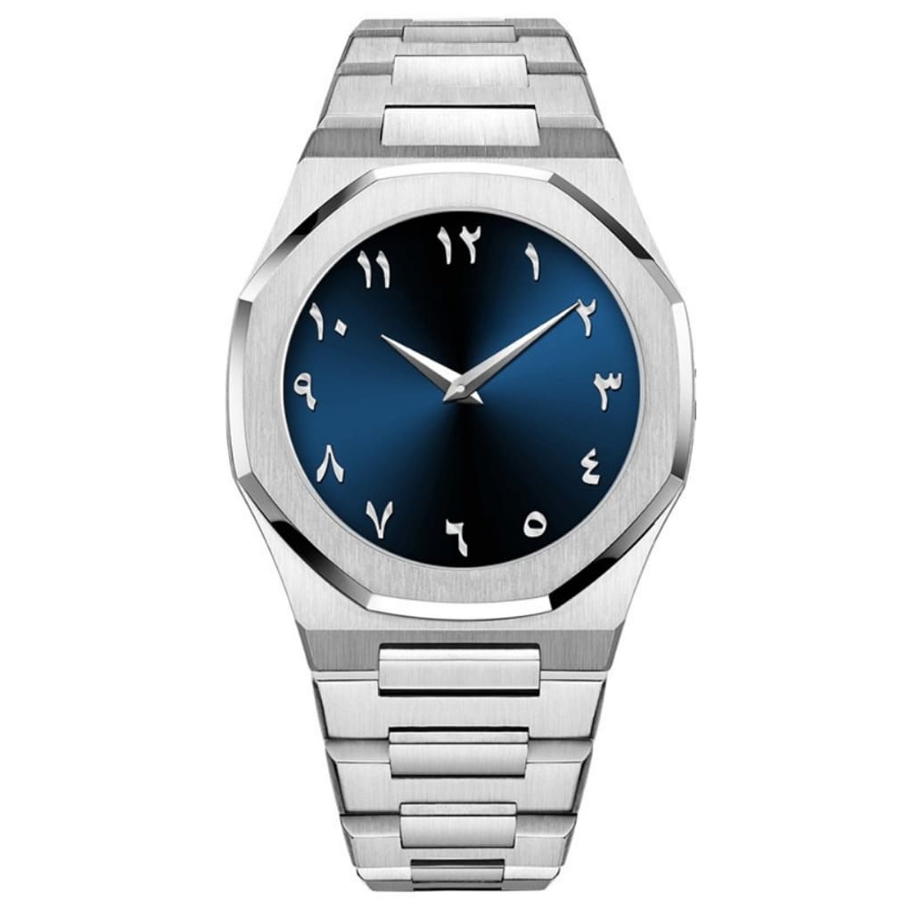 Relógio Masculino Base forte Silver Metal Todo Ouro