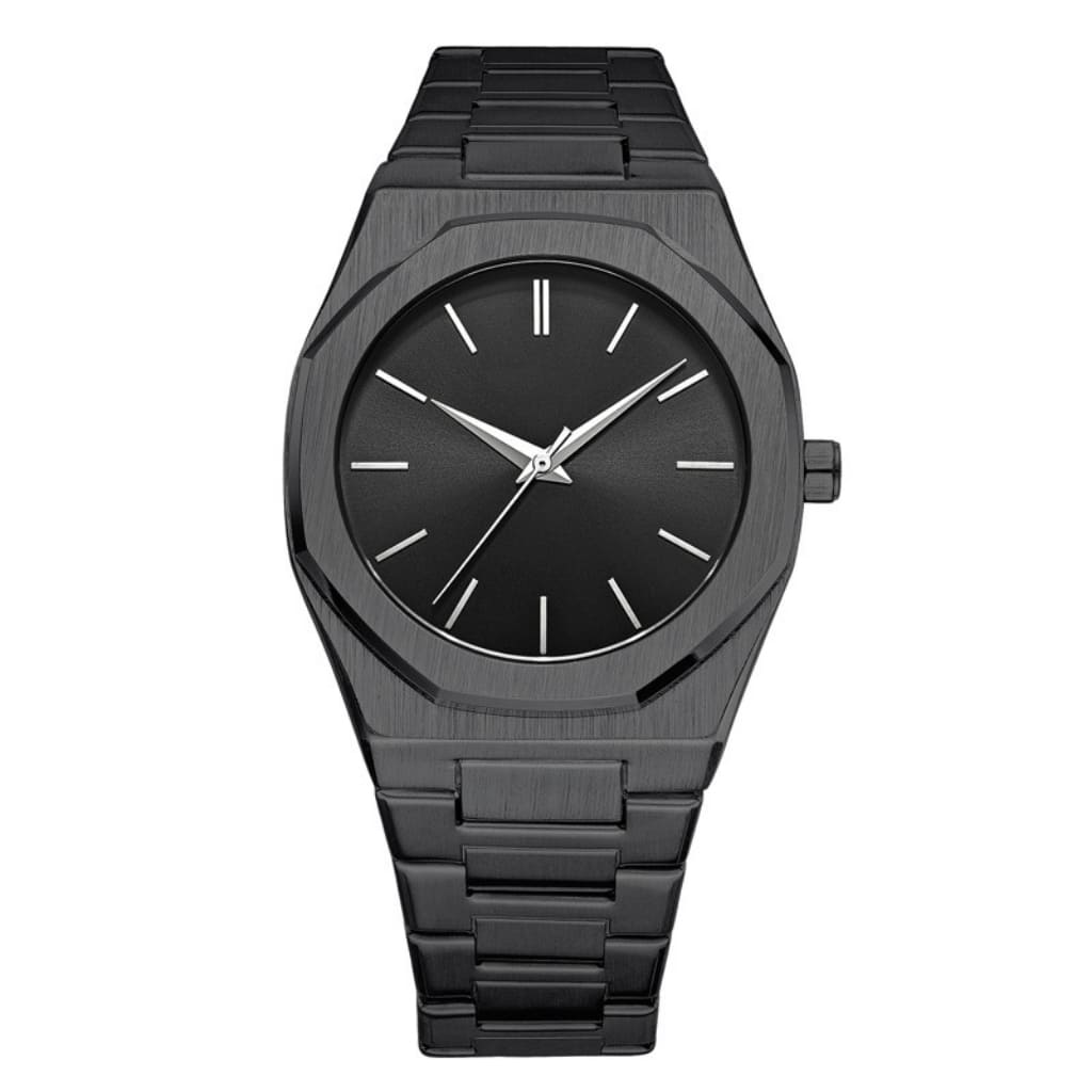 Relógio Masculino Base forte Silver Metal Todo Ouro